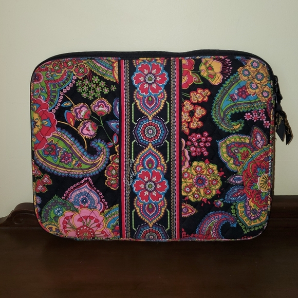Vera Bradley Colorful Paisley Floral Laptop Sleeve Case - Picture 3 of 3